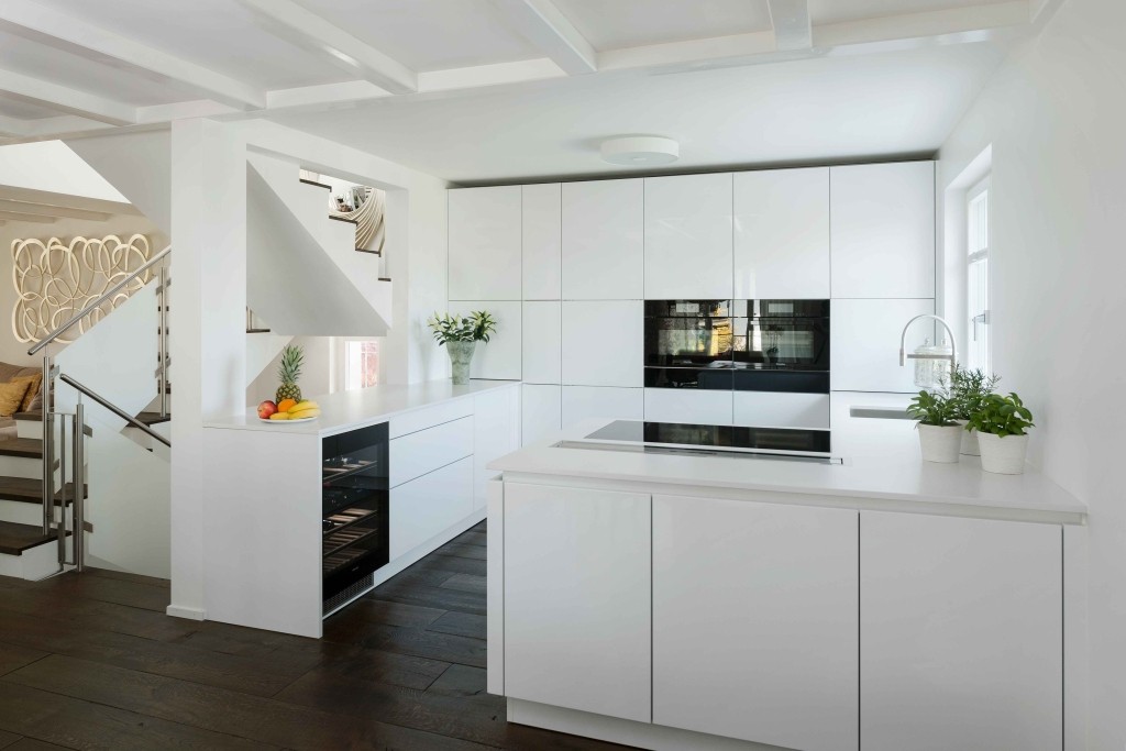 Cuisine de rêve en blanc