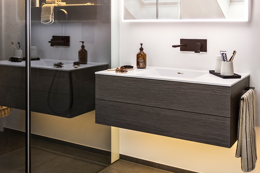 Petite salle de bains, grand effet 